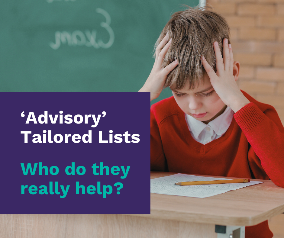 ‘Advisory’ Tailored Lists – who do they really help?